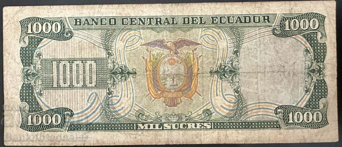 Ecuador 1000 Diez Sucres 1988 Pick 125b Ref 6157 with price 12.00 BGN | € 6.14 Ecuador 1000 Diez Sucres 1988 Pick 125b Ref 6157 with price 12.00 BGN | € 6.14