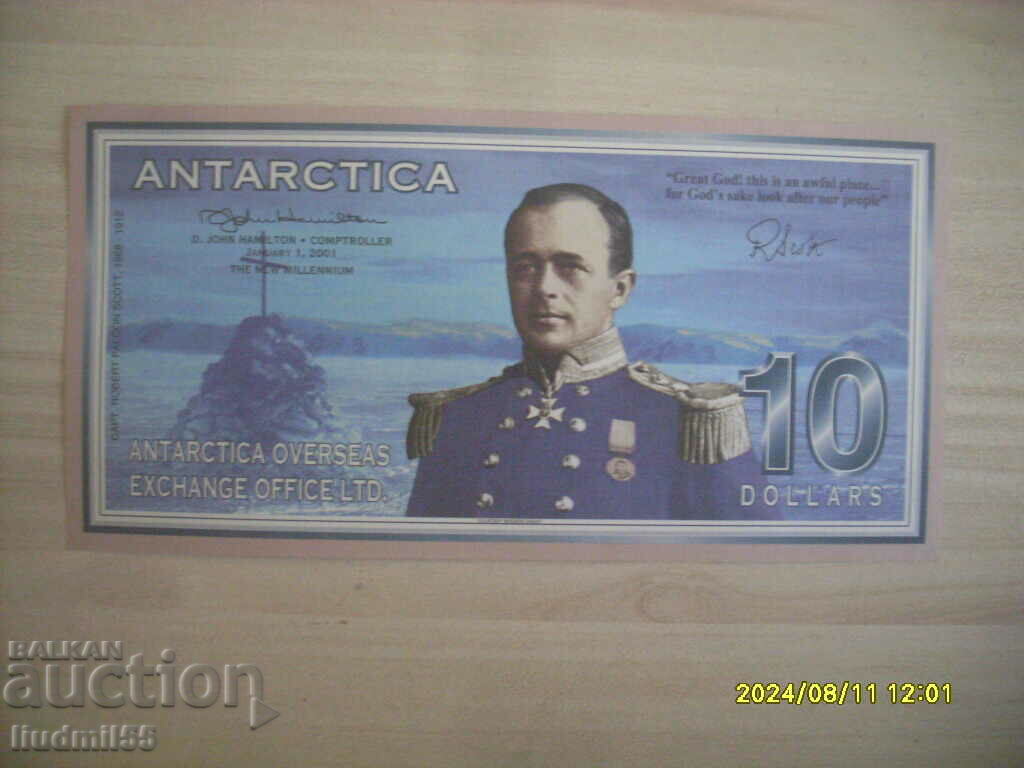 Antarctica 10 USD 2001