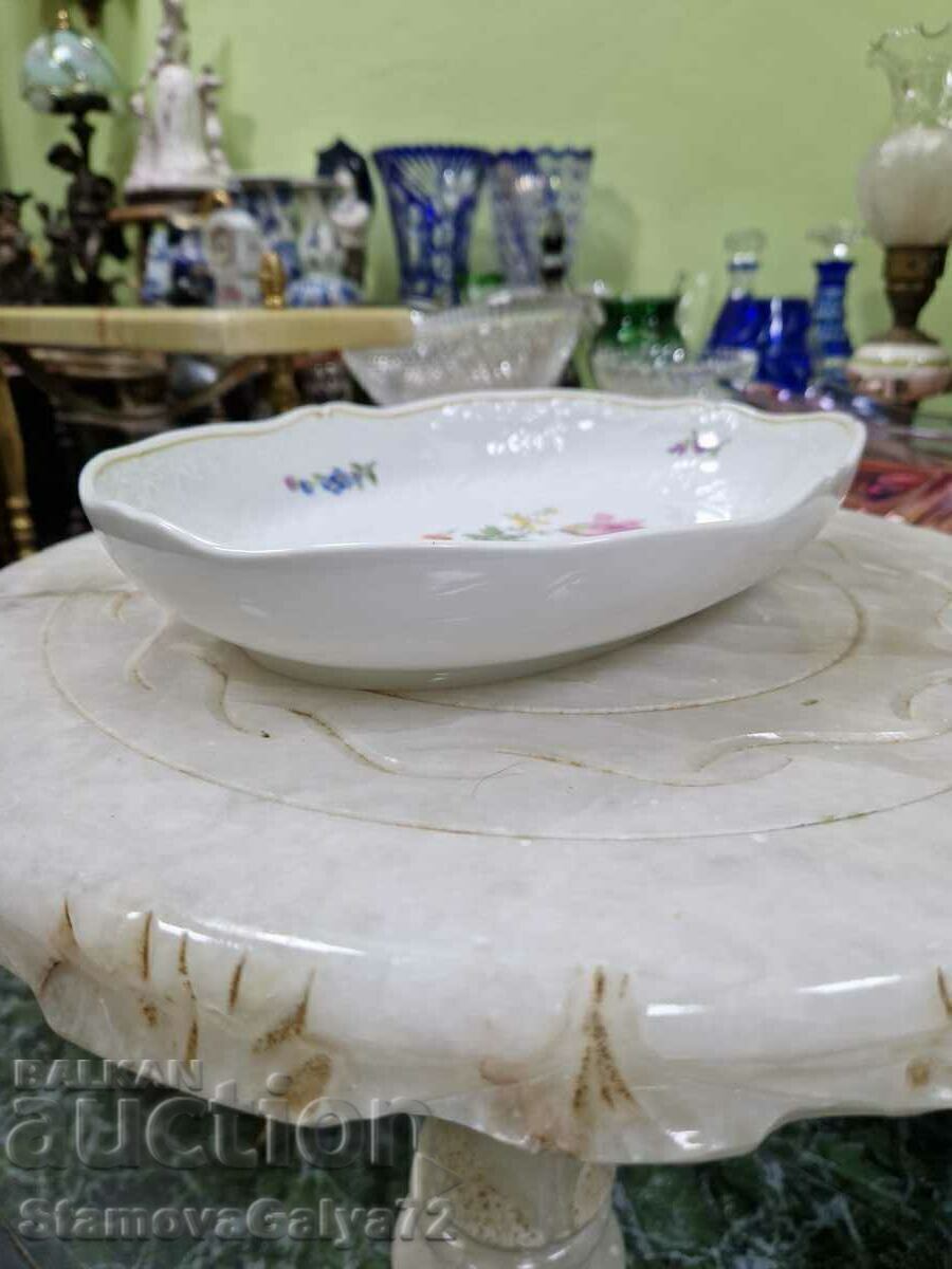 Стара рядка порцеланова антикварна чиния Meissen - 5 Стара рядка порцеланова антикварна чиния Meissen - 5