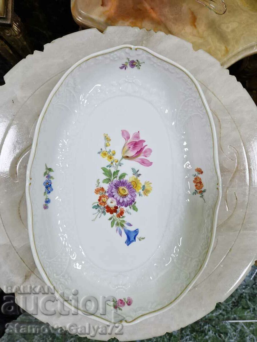 Παλιό σπάνιο πορσελάνινο πιάτο αντίκα Meissen - 6 Παλιό σπάνιο πορσελάνινο πιάτο αντίκα Meissen - 6