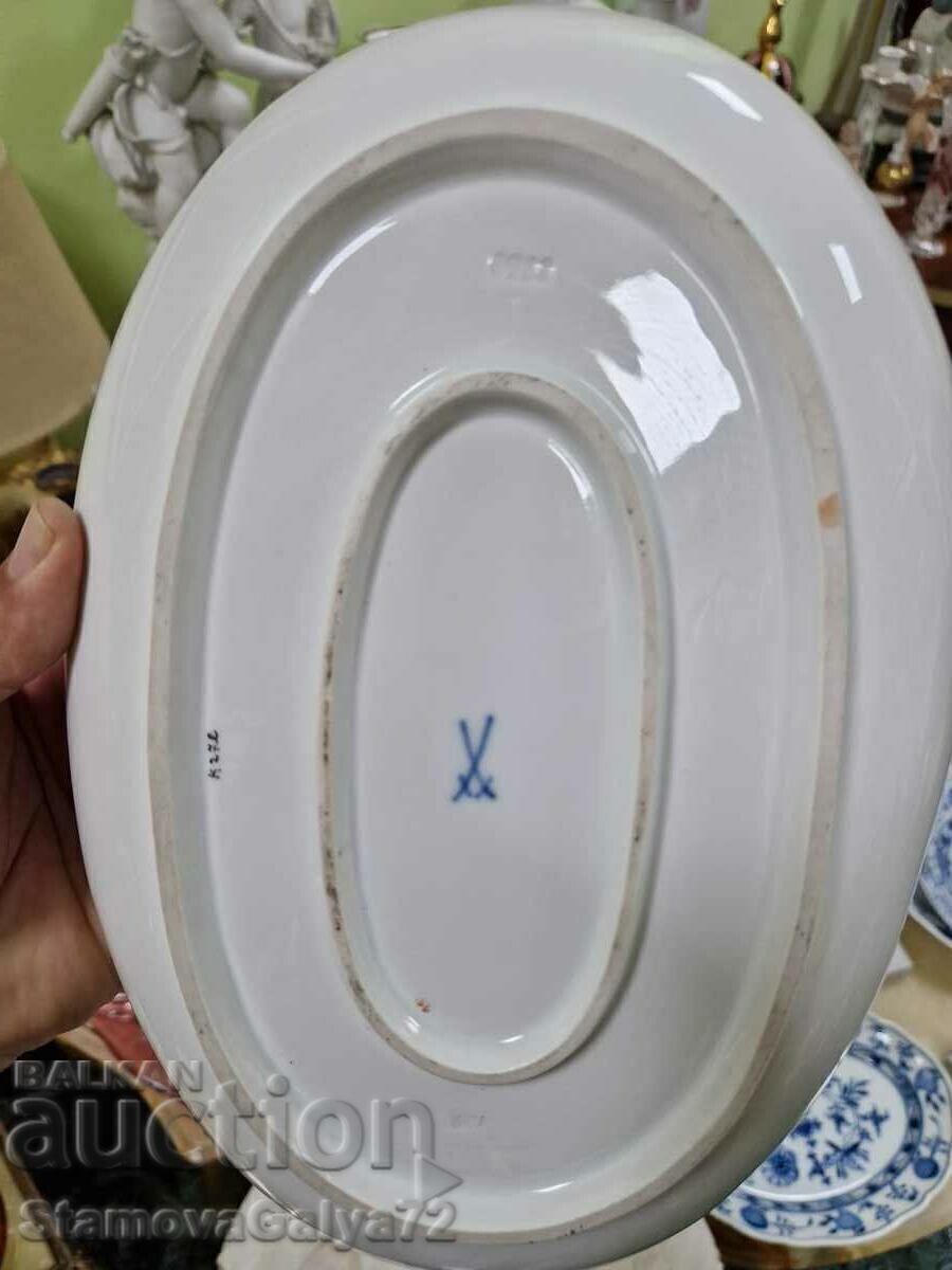 Стара рядка порцеланова антикварна чиния Meissen - 7 Стара рядка порцеланова антикварна чиния Meissen - 7