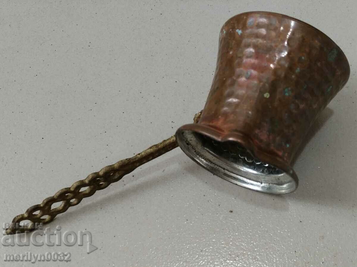 Old tinned copper cezve, coffee pot, copper, copper vessel - 7 Old tinned copper cezve, coffee pot, copper, copper vessel - 7