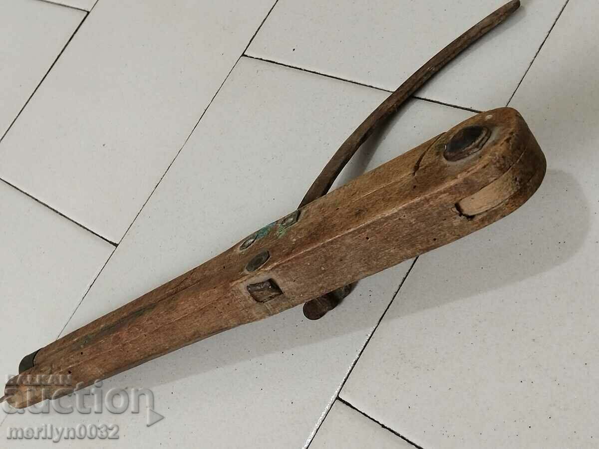 Livrarea Rigla veche de tâmplărie, riglă, din lemn, primitivă