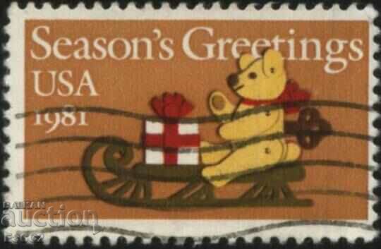 Stamped Christmas 1981 from USA