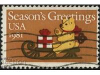 Stamped Christmas 1981 from USA