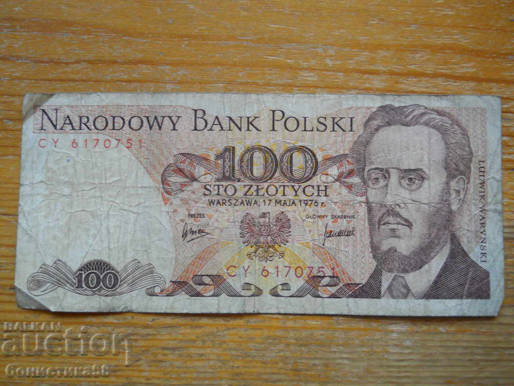 100 zlotys 1976 - Poland ( G ) 100 zlotys 1976 - Poland ( G )