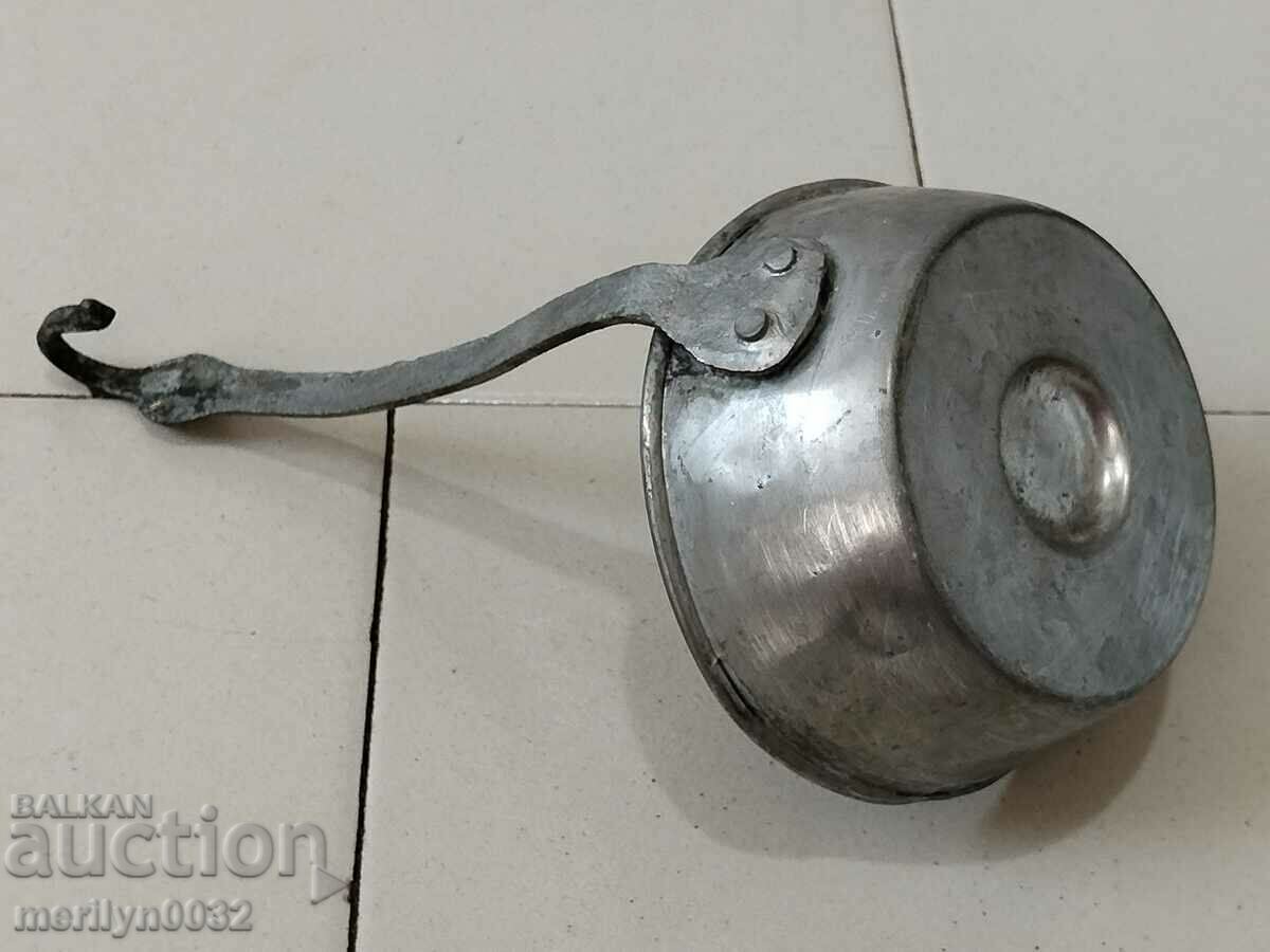 Old copper ladle for a copper tap, copper vessel kishkil cap - 5 Old copper ladle for a copper tap, copper vessel kishkil cap - 5