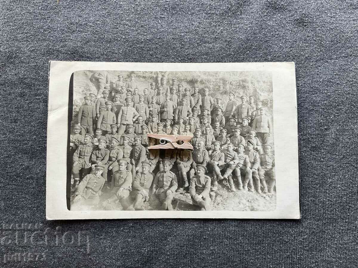 Fotografie veche Primul Război Mondial 1918 militar Primul Război Mondial 9div.