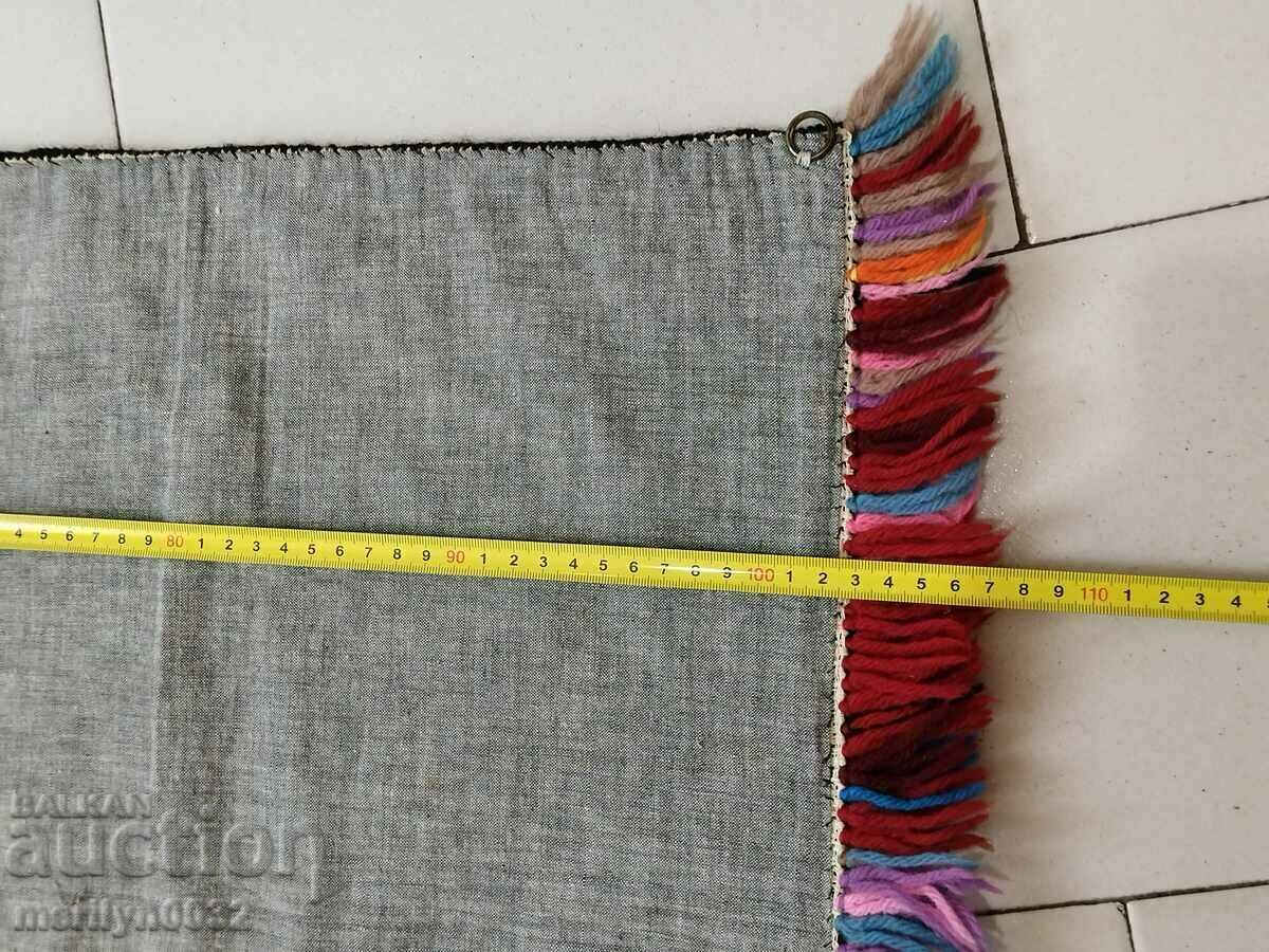 Old handwoven wall rug 107/36 cm rug cover - 5 Old handwoven wall rug 107/36 cm rug cover - 5