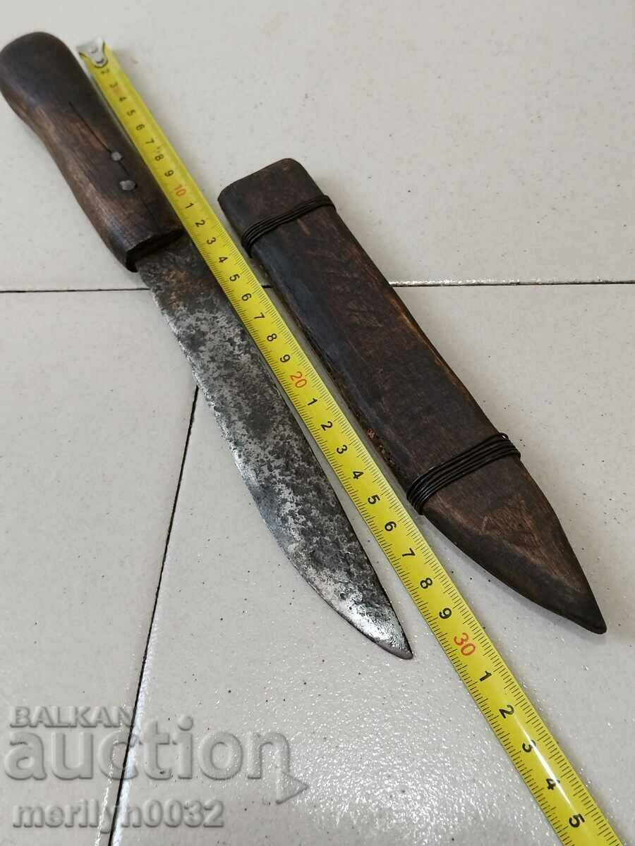 Old hand-forged knife with kaniya, karakulak blade - 5 Old hand-forged knife with kaniya, karakulak blade - 5