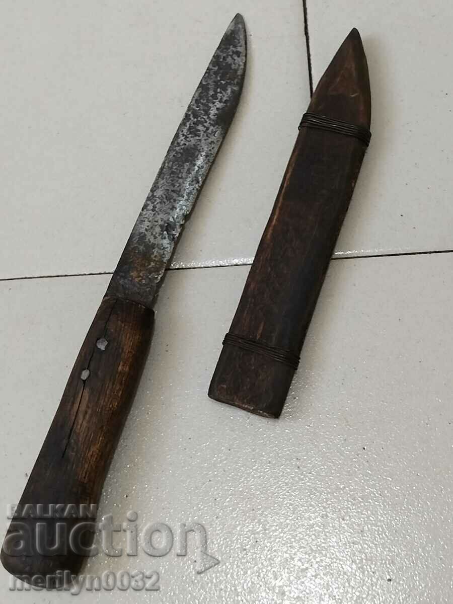 Old hand-forged knife with kaniya, karakulak blade - 7 Old hand-forged knife with kaniya, karakulak blade - 7