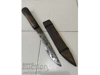 Old hand-forged knife with kaniya, karakulak blade