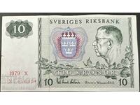 Sweden 10 Kronor 1979 Pick 52r Ref 5680