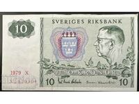 Sweden 10 Kronor 1979 Pick 52r Ref 7990