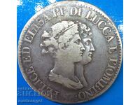 Italy 5 francs 1807 Luca Elisa Bonaparte and Felice