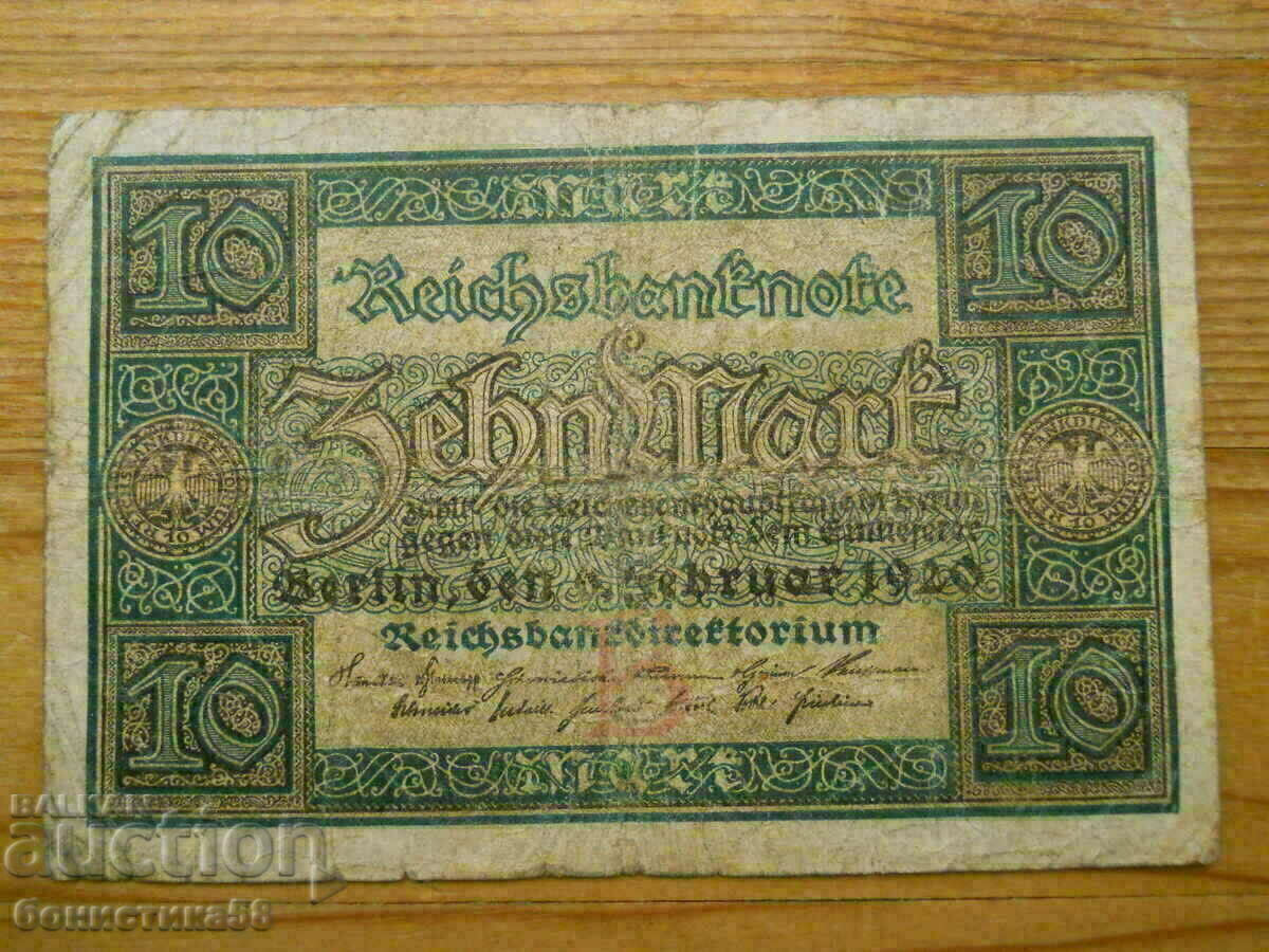 10 timbre 1920 - Germania ( F )