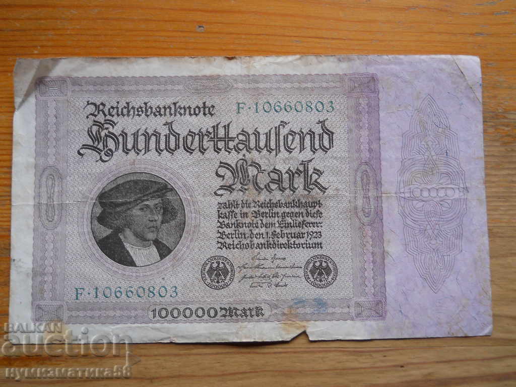 100000 marks 1923 - Germany ( VG ) 100000 marks 1923 - Germany ( VG )