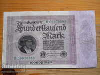 100000 marks 1923 - Germany ( VG )