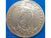 20 Kreuzer 1763 Germany Würzburg Adam Friedrich dismantled