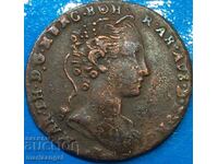 Austrian Netherlands 1 Liard 1745 1/2 Ord Maria Theresa