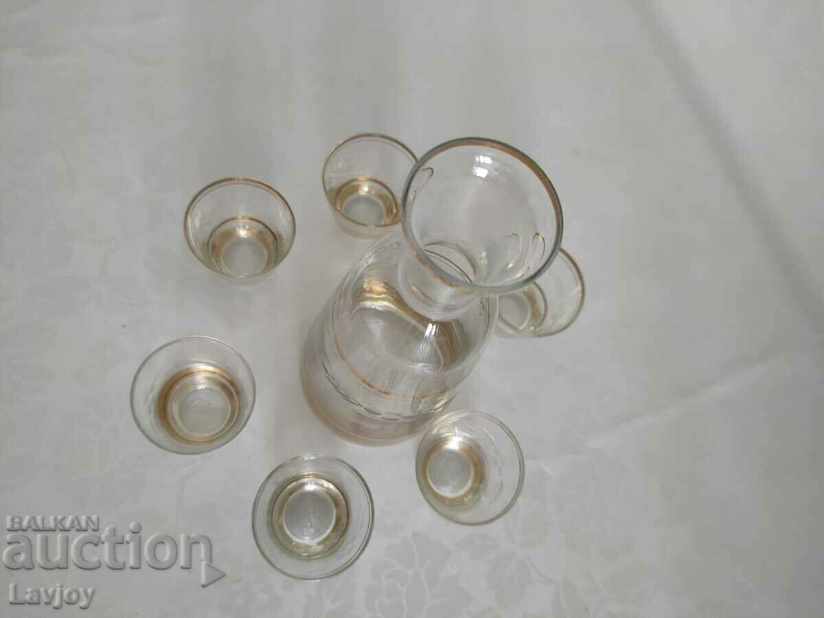 Auction Brandy service - gold plated ### Auction Brandy service - gold plated ###