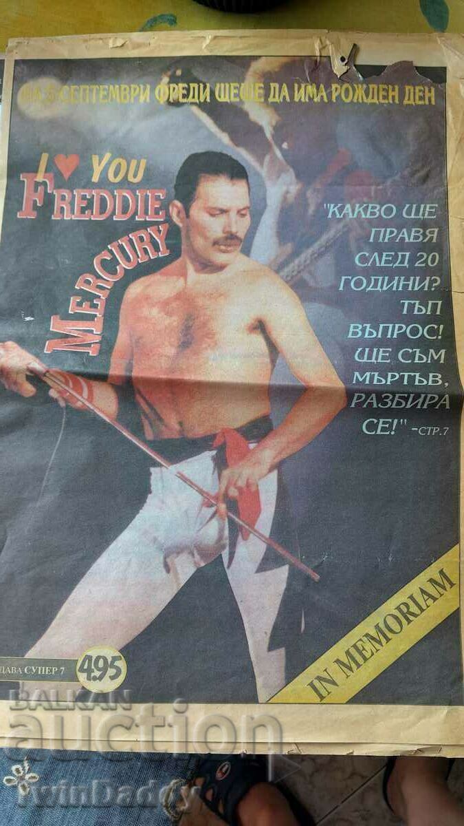 Freddie Mercury - special edition newspaper