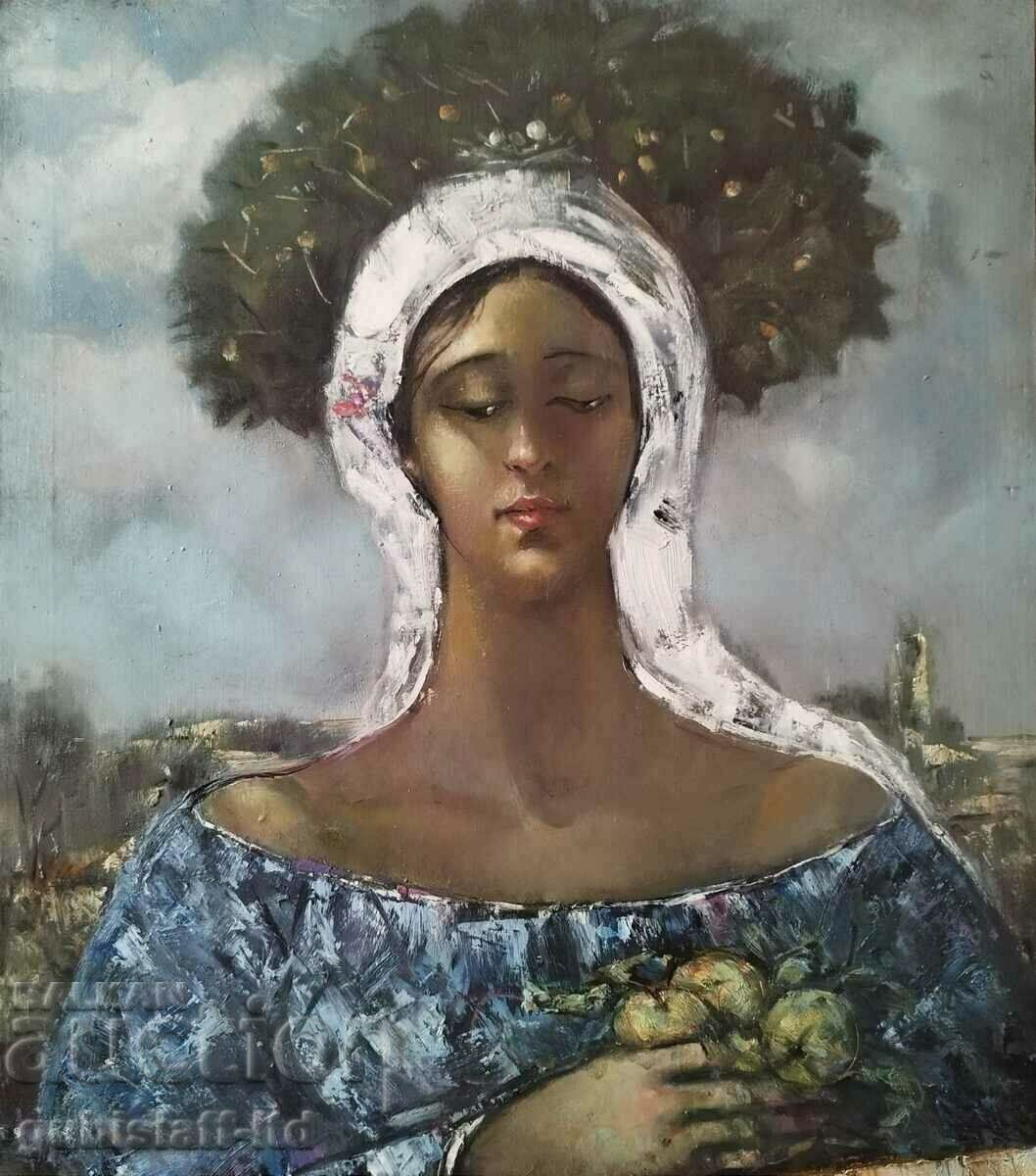 Πίνακας "Village Madonna", τέχνη. Danail Tsonev, 2017