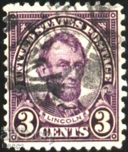 Stamped Abraham Lincoln 1927 from USA