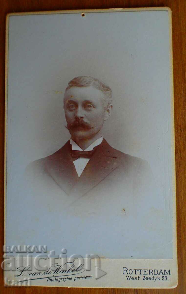 OLD PHOTO - CARDBOARD - ROTTERDAM OLD PHOTO - CARDBOARD - ROTTERDAM