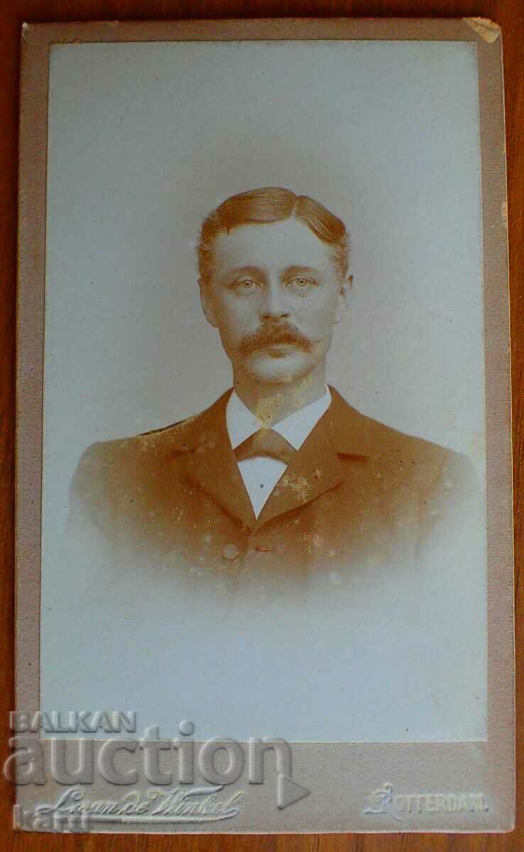 OLD PHOTO - CARDBOARD - ROTTERDAM