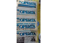 Orbita newspaper - 9 issues from 1995/96