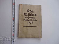 Old book 3 Reich Speeches 1938