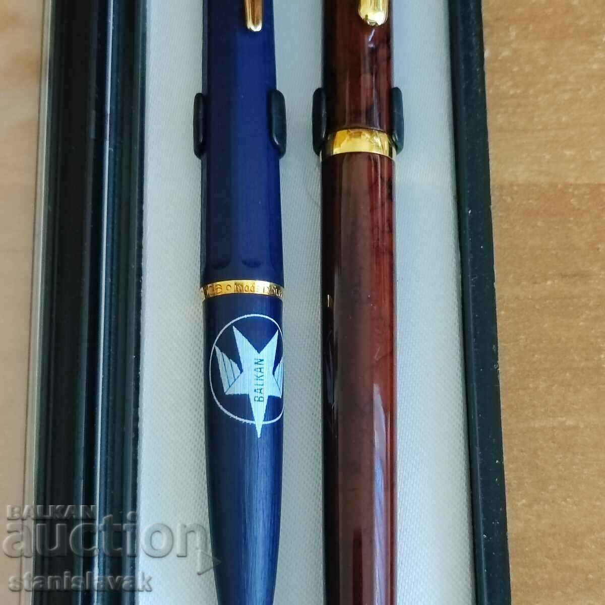 Ballograf luxury gold-plated pen and ballpoint pen set with price 110.00 BGN | € 56.24 Ballograf luxury gold-plated pen and ballpoint pen set with price 110.00 BGN | € 56.24