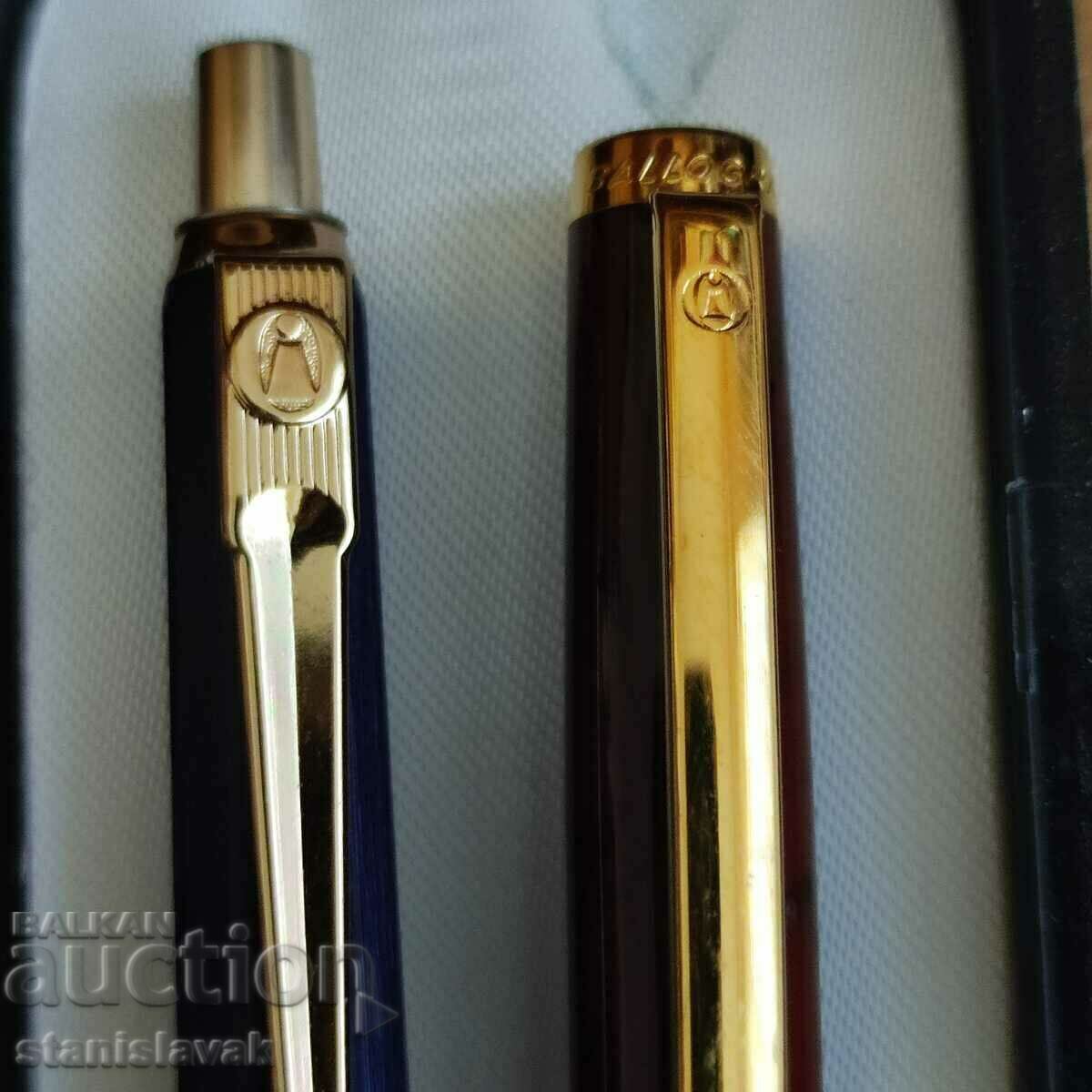 Delivery of Ballograf luxury gold-plated pen and ballpoint pen set Delivery of Ballograf luxury gold-plated pen and ballpoint pen set