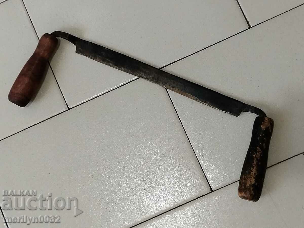 Old forged hand tool wrought iron planer wooden - 5 Old forged hand tool wrought iron planer wooden - 5