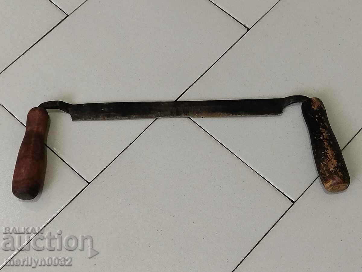 Old forged hand tool wrought iron planer wooden - 7 Old forged hand tool wrought iron planer wooden - 7