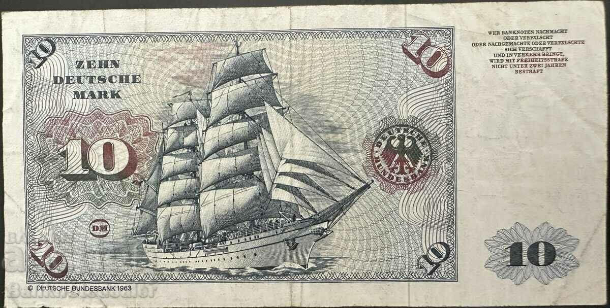 Germany 10 Mark 1980 Pick 31d Ref 220b with price 20.00 BGN | € 10.23 Germany 10 Mark 1980 Pick 31d Ref 220b with price 20.00 BGN | € 10.23