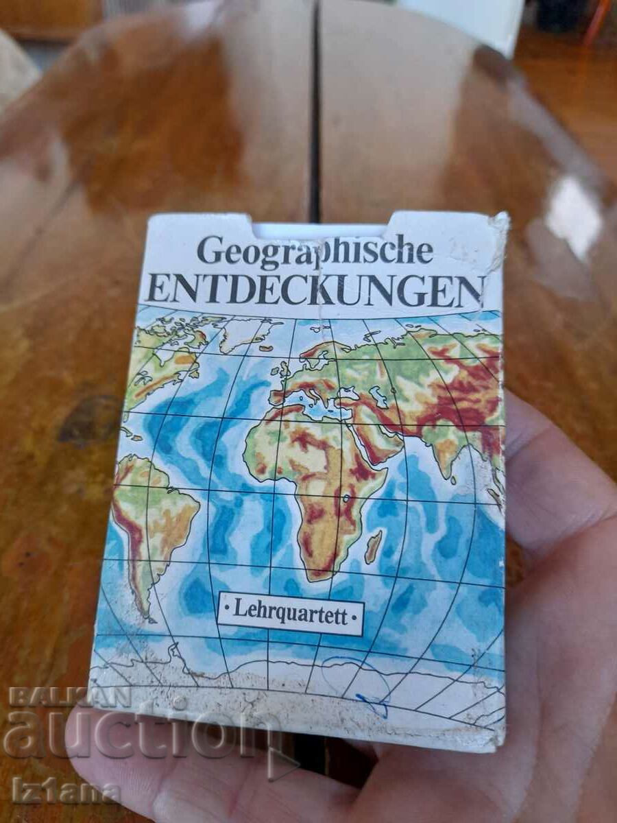 Old Geographical Discovery playing cards with price 27.00 BGN | € 13.80 Old Geographical Discovery playing cards with price 27.00 BGN | € 13.80