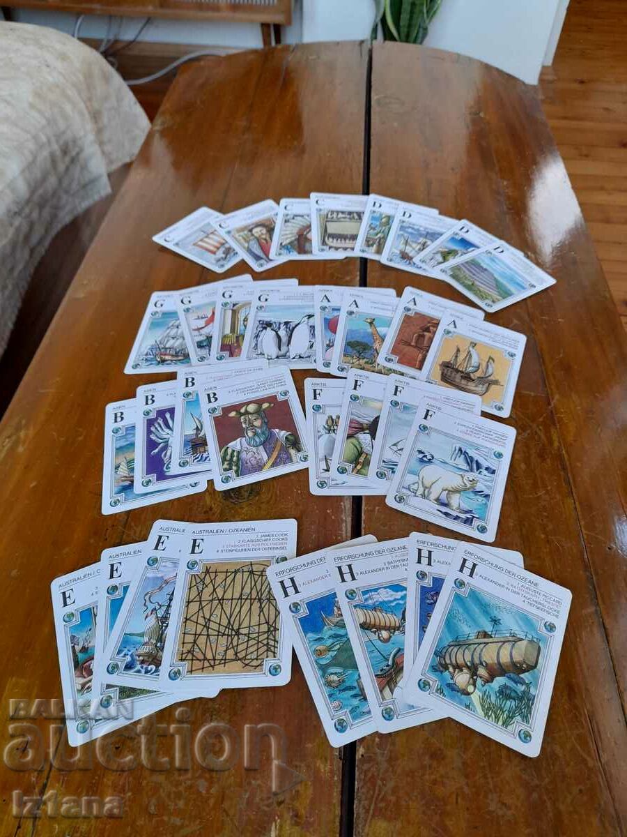 Delivery of Old Geographical Discovery playing cards Delivery of Old Geographical Discovery playing cards