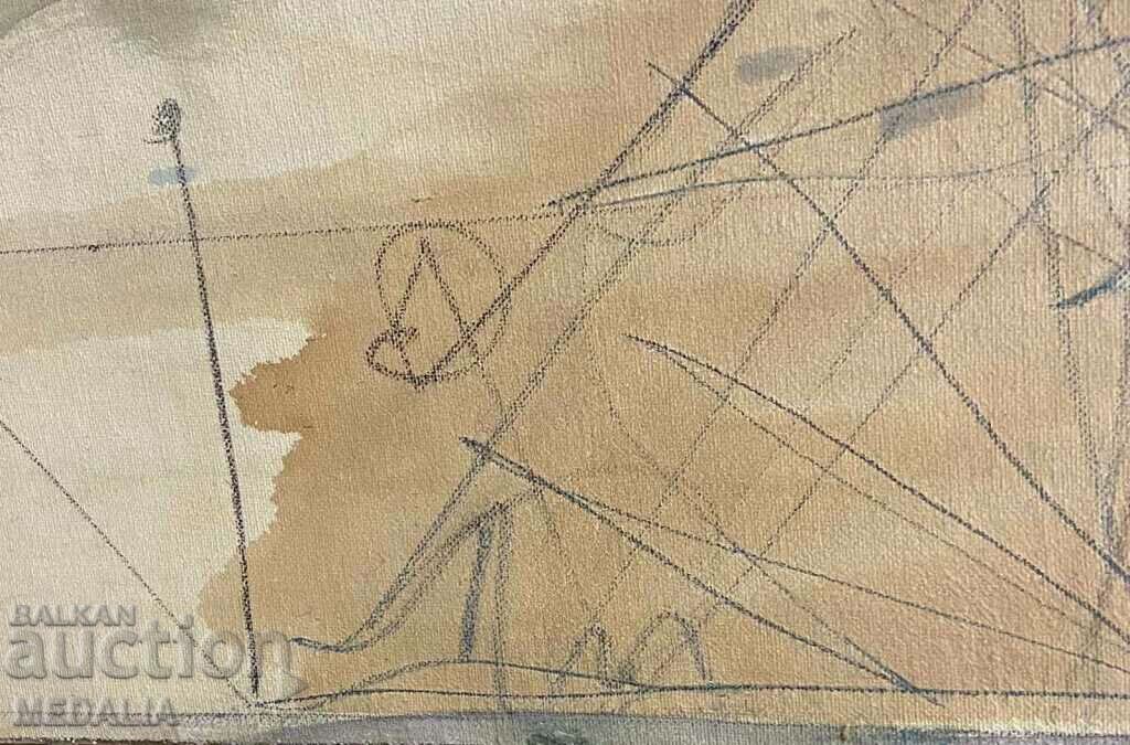 Георги Трифонов-“Абстракция”-маслени бои-подписана-рамкирана с цена 6000.00 лв. | € 3067.75