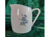 Porcelain Bulgarian jug for cream or milk