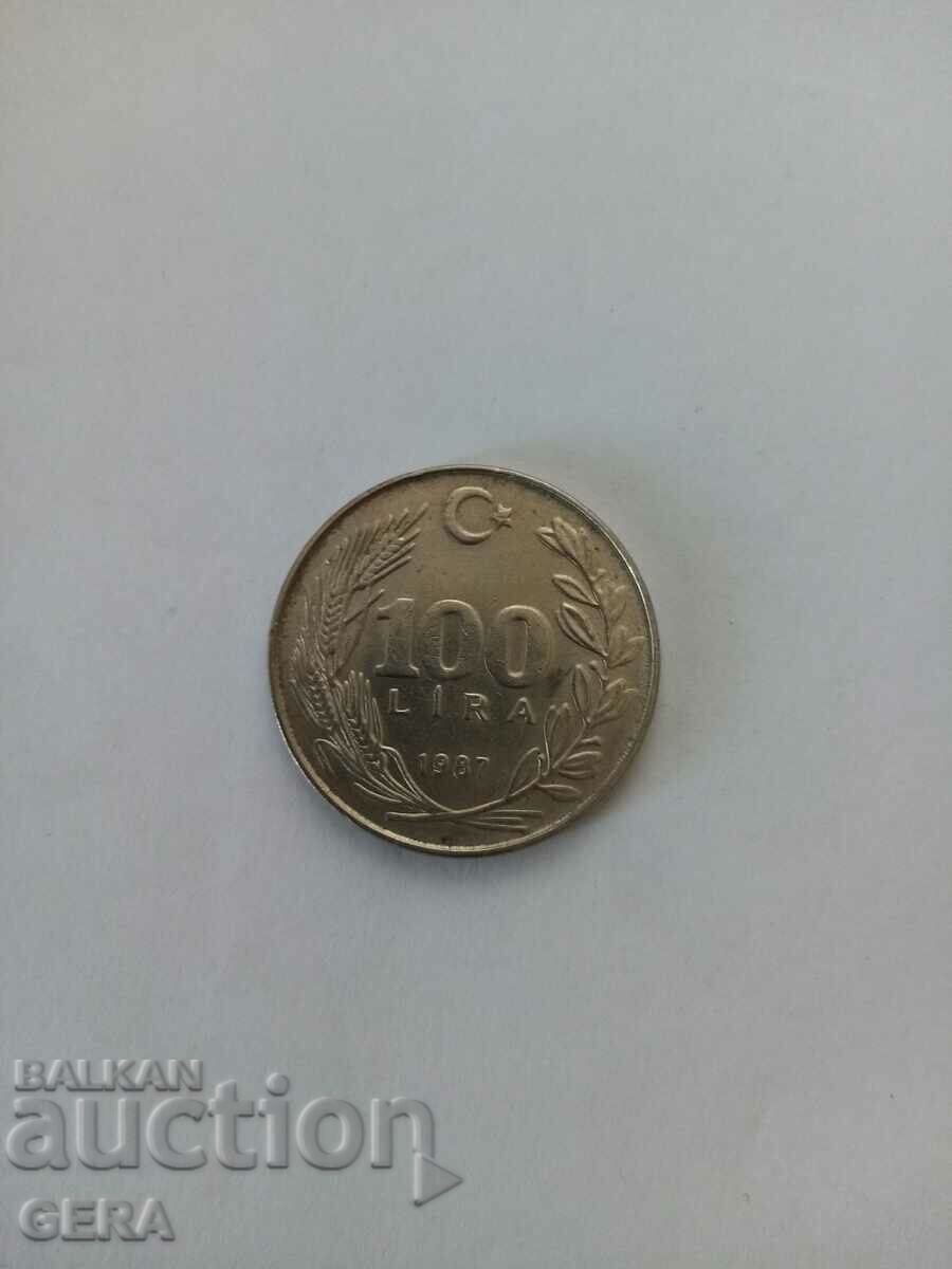 100 lira coin Turkey with price 3.00 BGN | € 1.53 100 lira coin Turkey with price 3.00 BGN | € 1.53