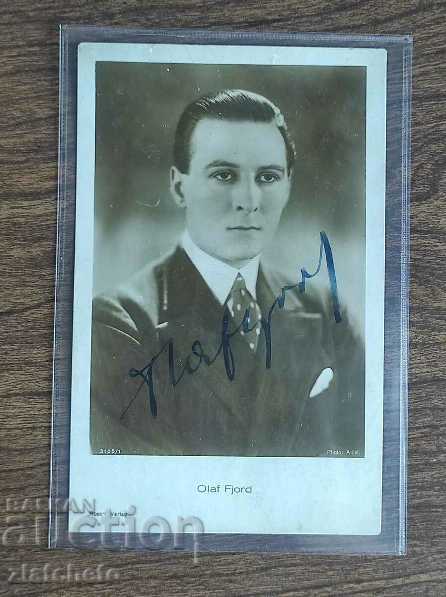 Καλλιτέχνες καρτ ποστάλ - Olaf Fjord Autograph