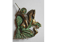 Saint George and the dragon, sculpture, sculpture, bronze