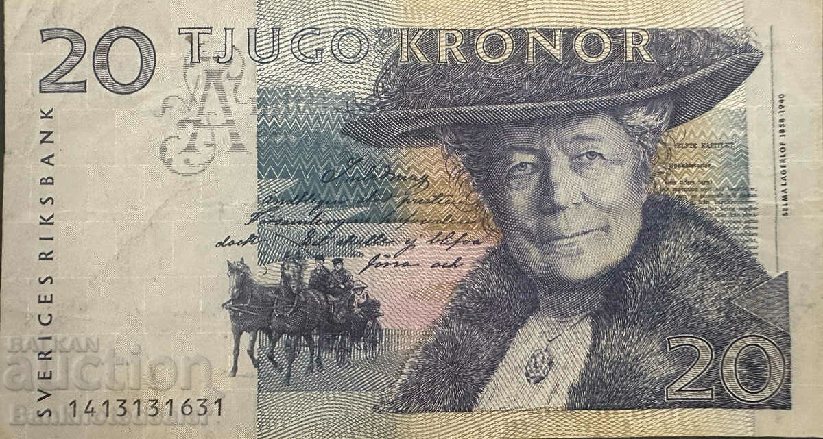 Suedia 20 Kronor 1991 Pick 61a Ref 1631