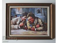 "Friends at the table" picture for tavern, restaurant, living room