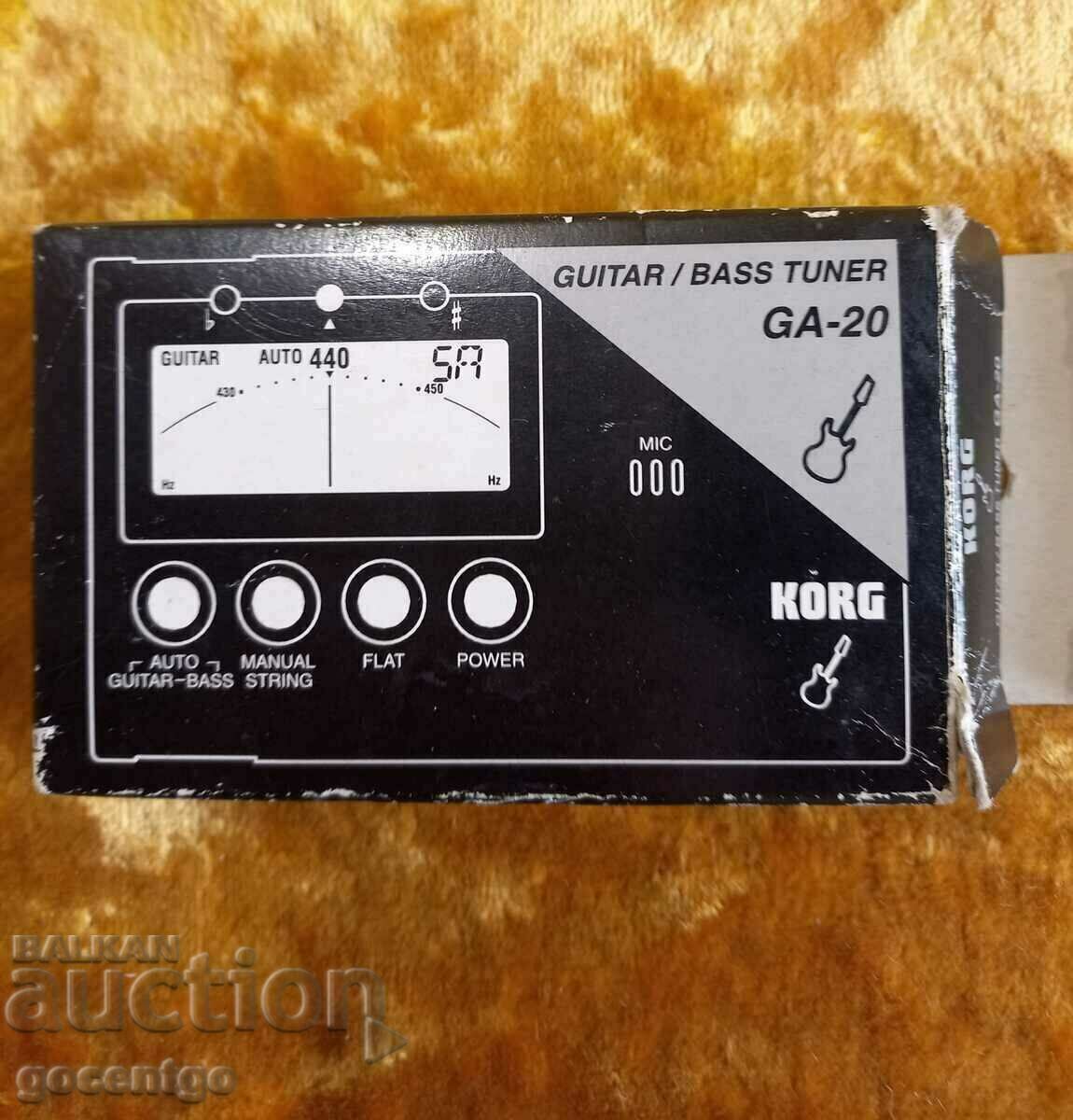 KORG GA-20 Bass Tuner for Guitar