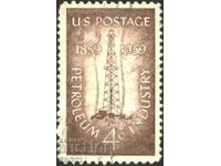 Stamped brand 100 years Oil Industry 1959 from USA