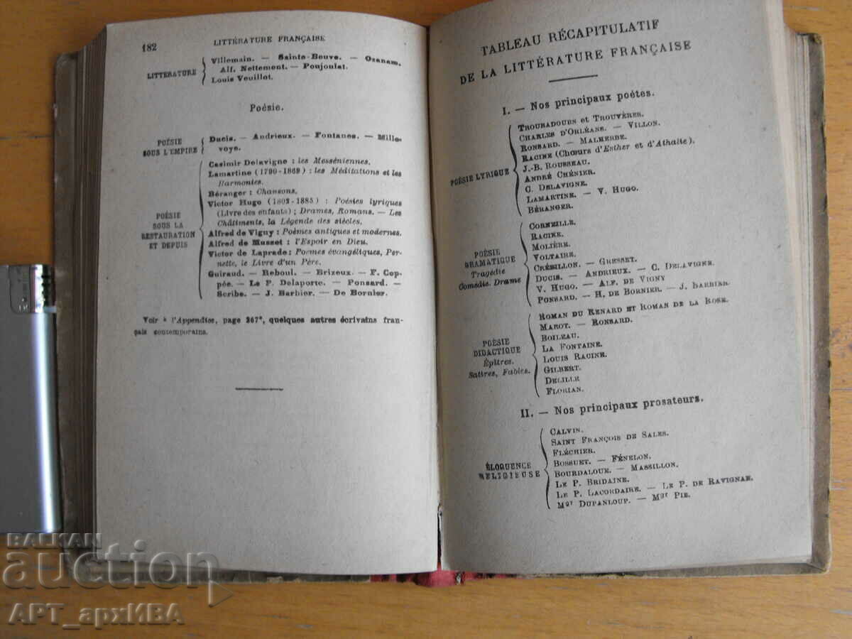 History of literature /in French/. J. DE GIGORD. with price 12.50 BGN | € 6.39