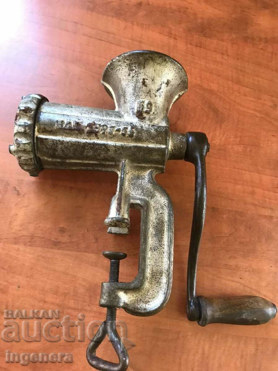 GRINDING MACHINE "VOLCAN" 69 - BULGARIA MEAT GRINDER with price 39.00 BGN | € 19.94 GRINDING MACHINE "VOLCAN" 69 - BULGARIA MEAT GRINDER with price 39.00 BGN | € 19.94